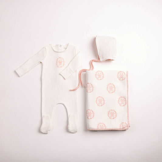 Butterfly Motif 3pc Set - Chalk white Girls