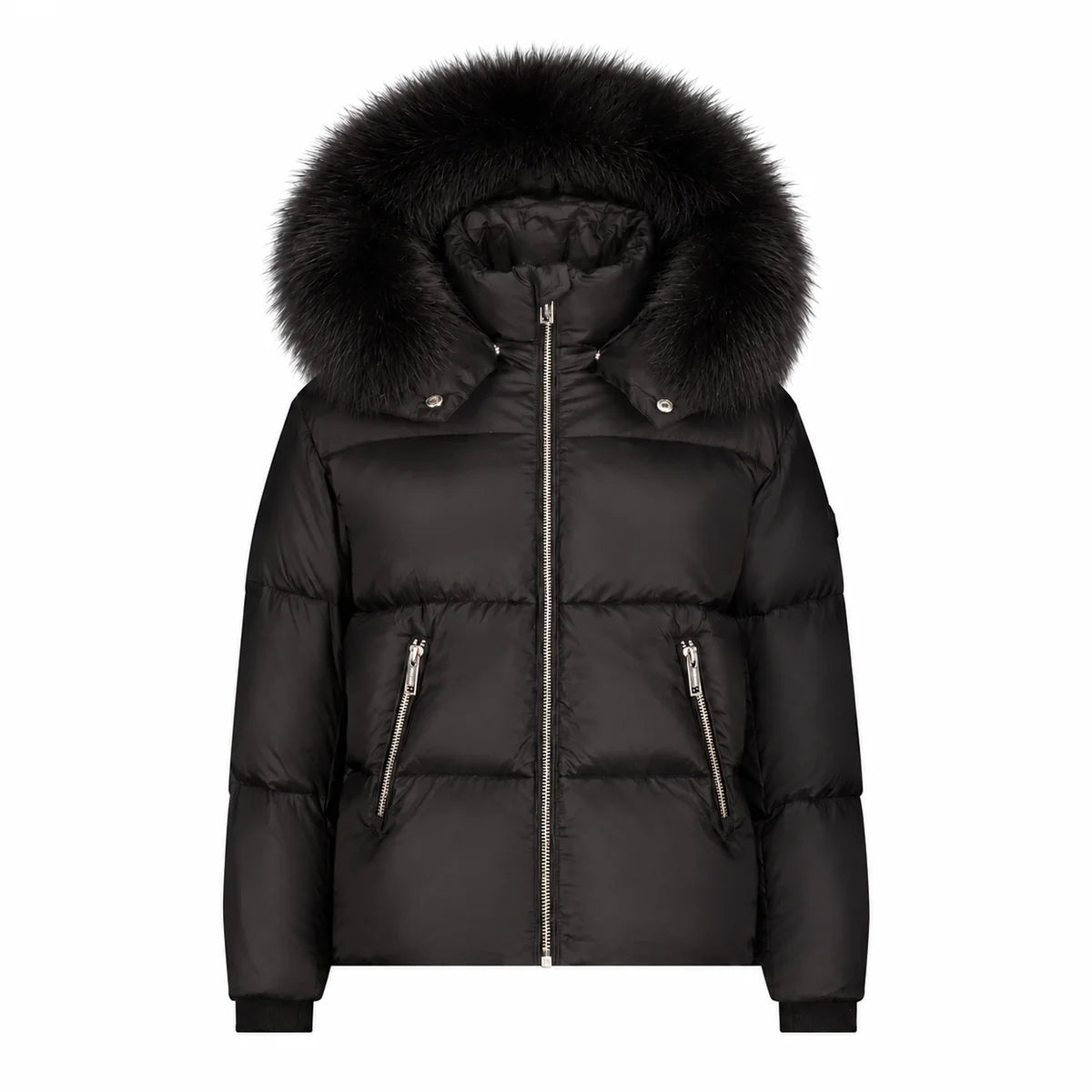 Classic Jacket With Fur - Black