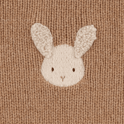 Sibbe Merino Wool Sweater Fluffy Bunny - Hazelnut