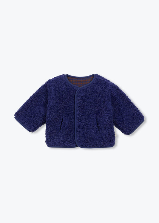 Sherpa Reversable Baby Jacket - Marine