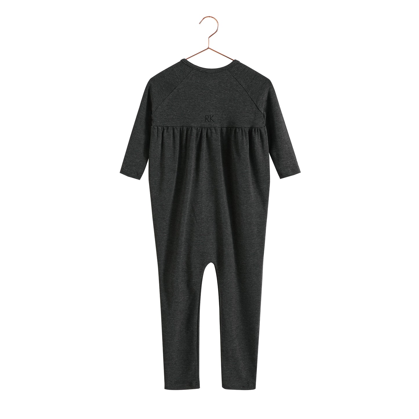 Isla Soft Sweater Baby Romper - Heather Gray
