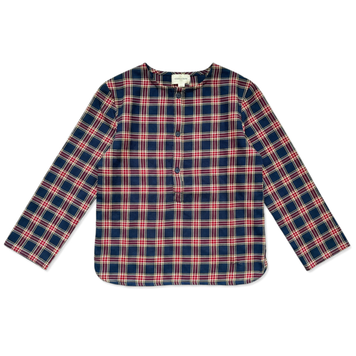 Oncle Twill Tartan Shirt - Dark Navy