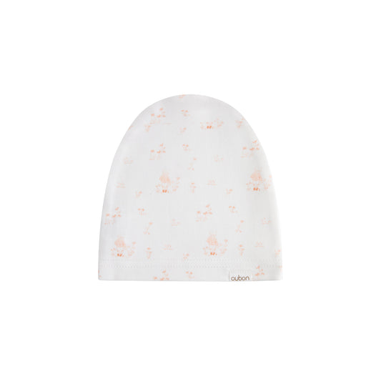 Forest Print Footie/Hat - Pink