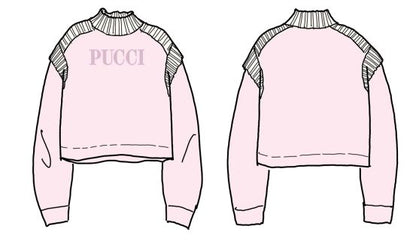 Sweater With Logo Z3183 - Pink
