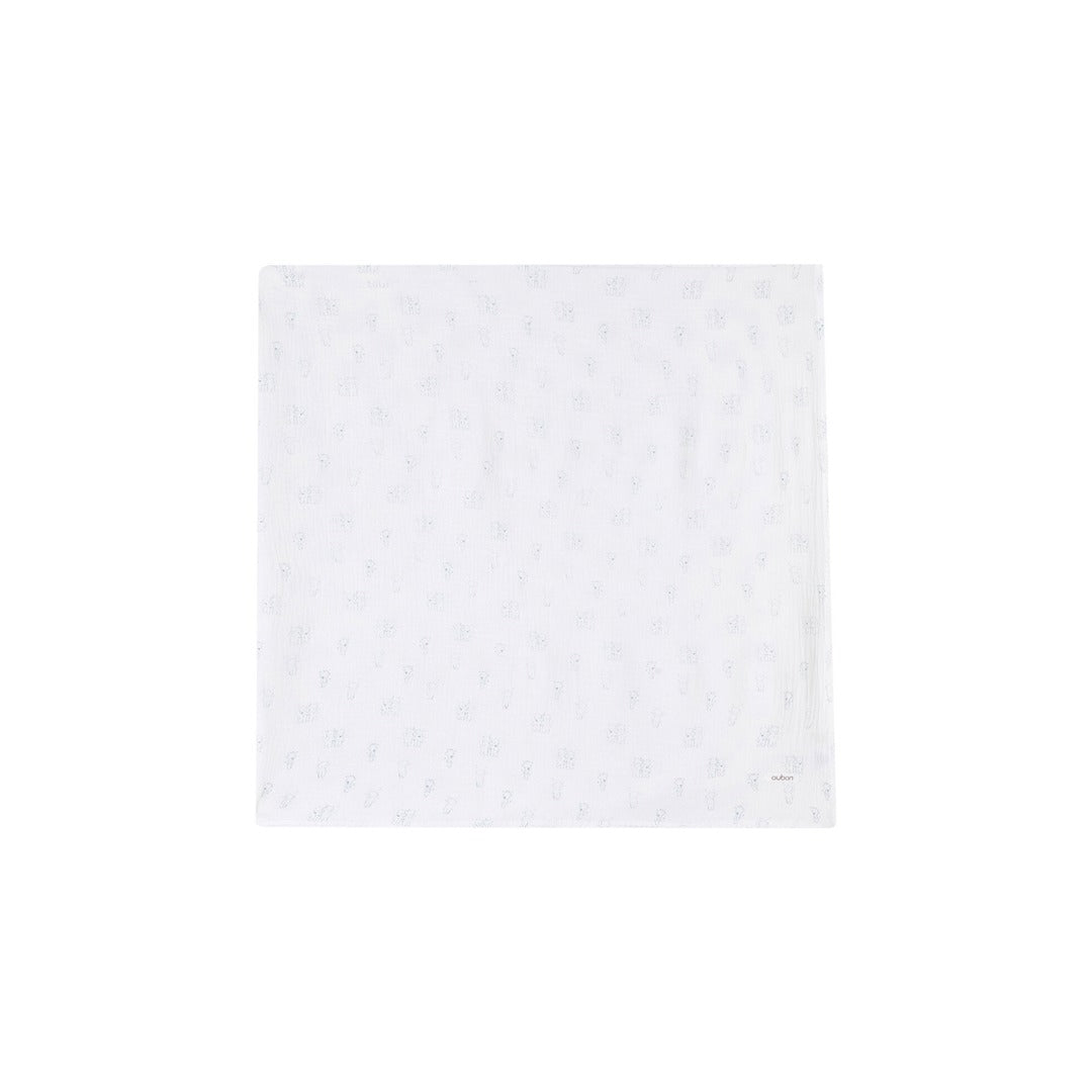 Teddy All Over Print Swaddle - Blue