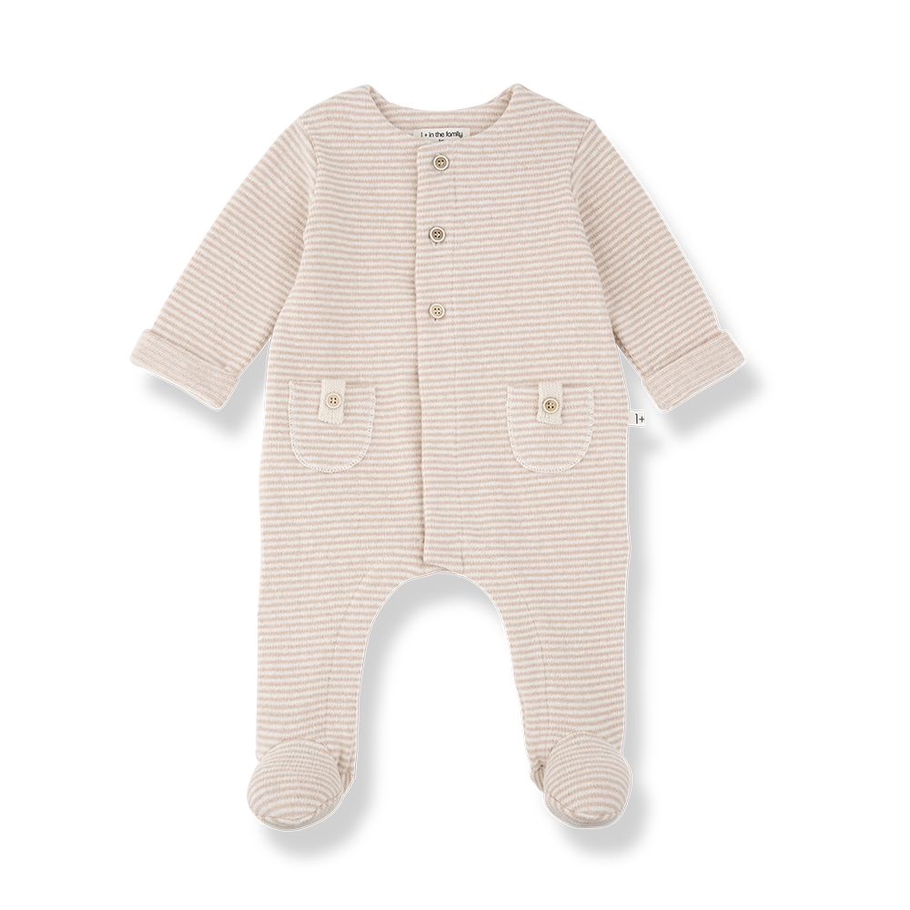 Metz Jumpsuit With Feet And Hat - Nude