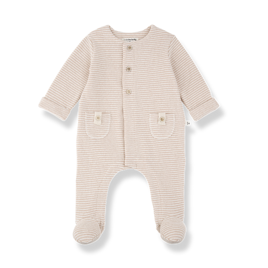 Metz Jumpsuit With Feet And Hat - Nude