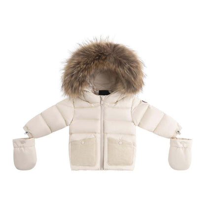 Baby Fur Jacket — Beige/Corduroy