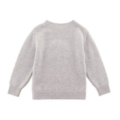 Denn Merino Wool Sweater Lammy - Grey Melange