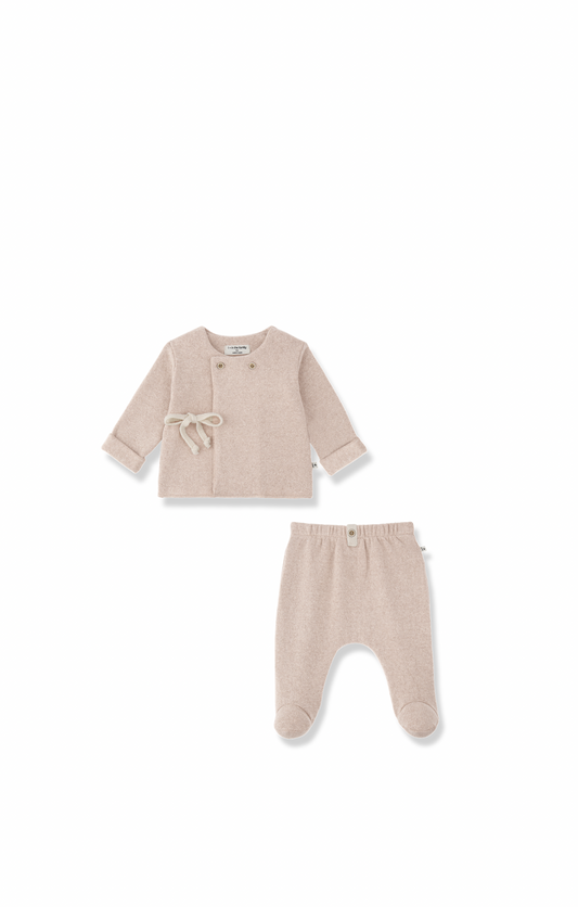 Pessac NB Shirt, Legging, Hat Set - Nude