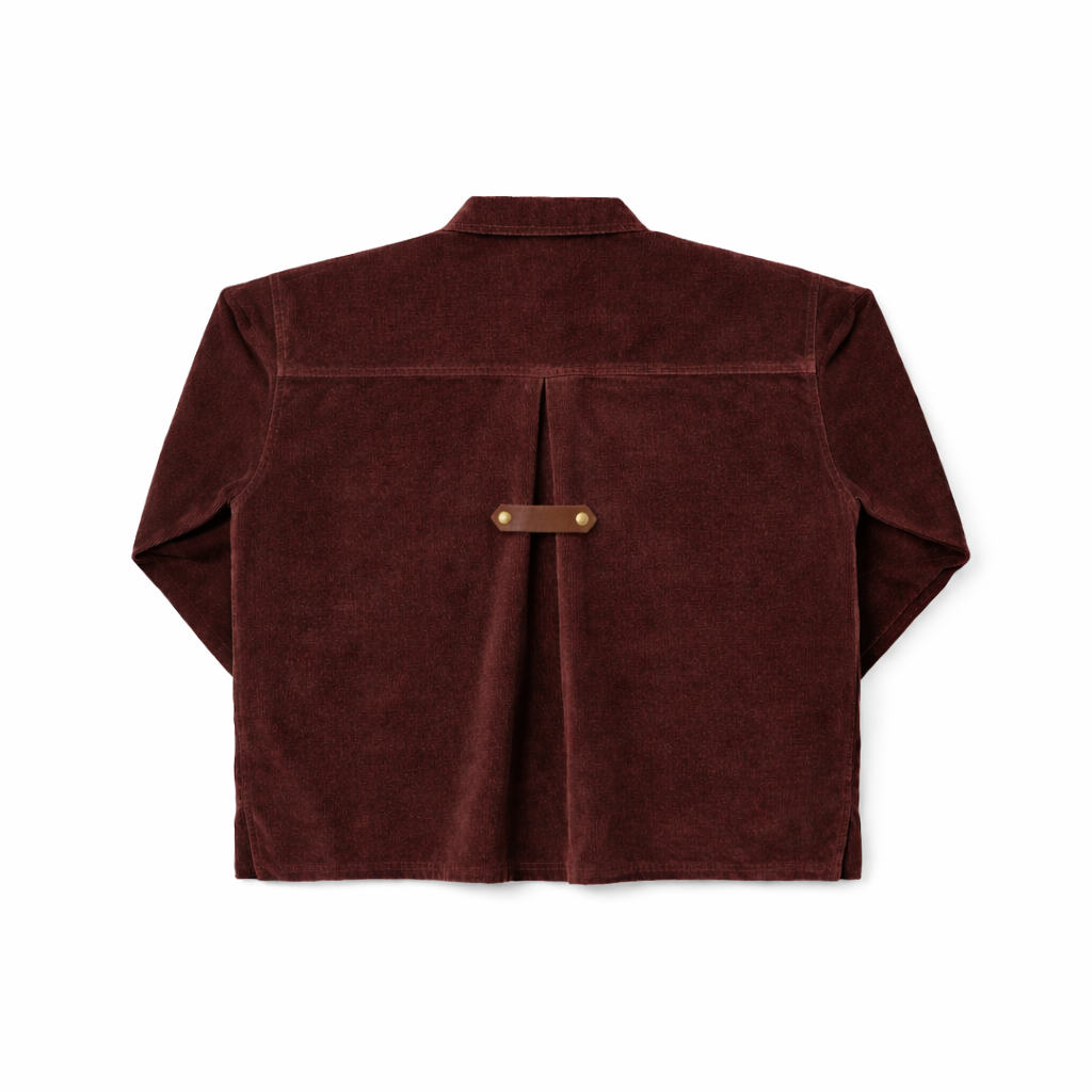 Teen Pleat Detail Shirt — Brick Corduroy