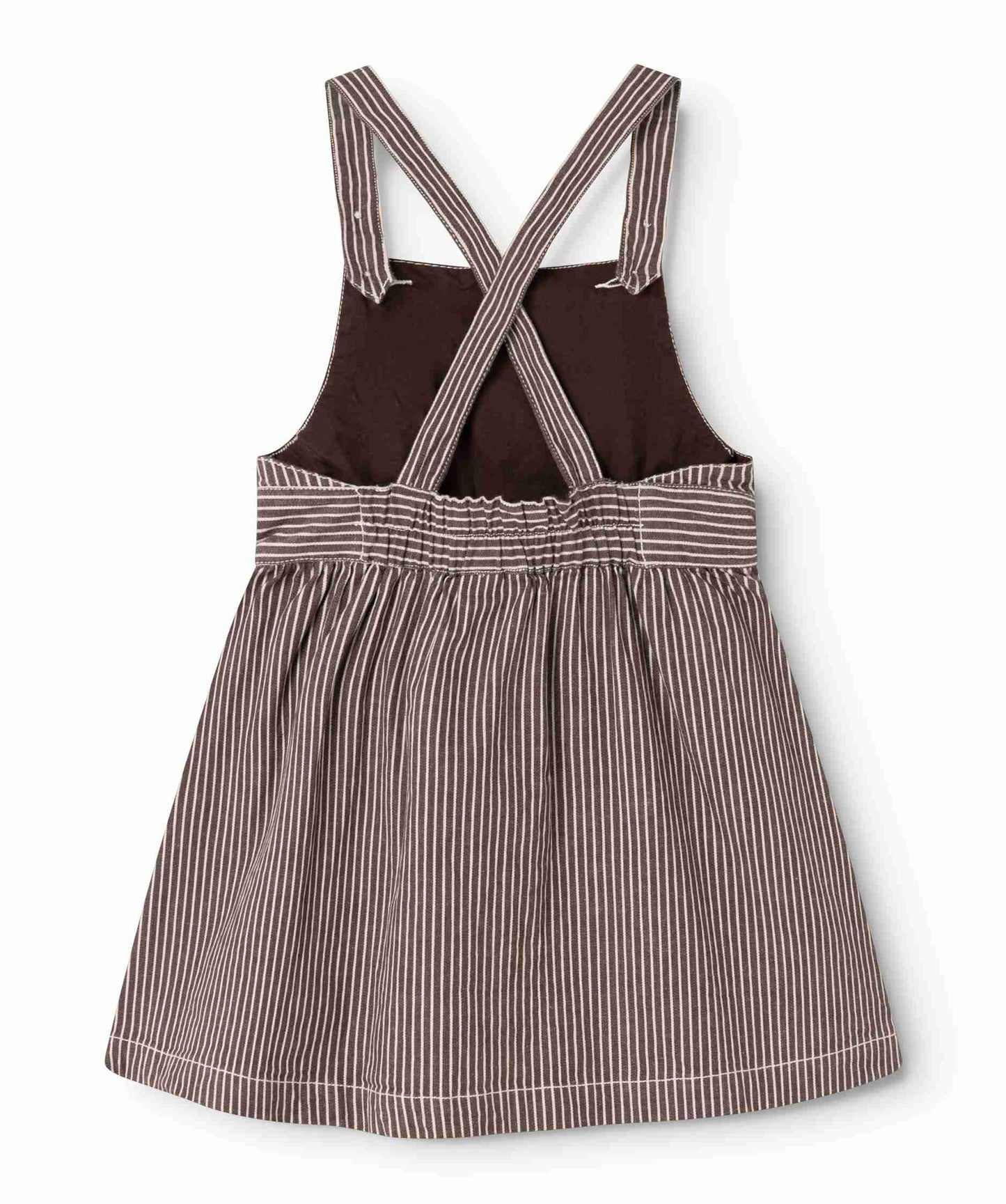 Sanne Dress - Dark Brown Stripes