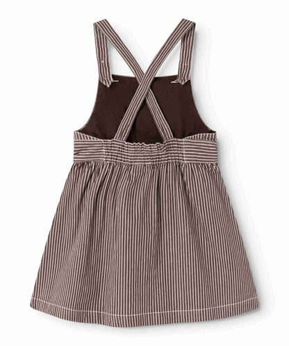 Sanne Dress - Dark Brown Stripes