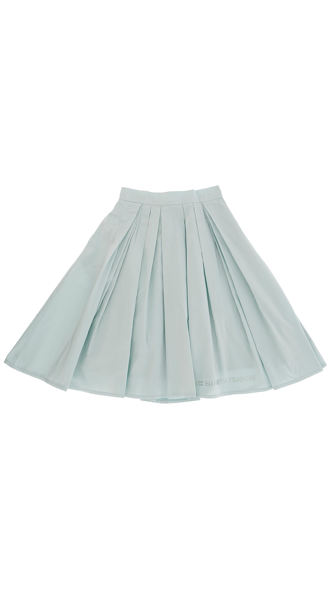 Taffeta Midi Skirt With Applique (EFGO238) - Black