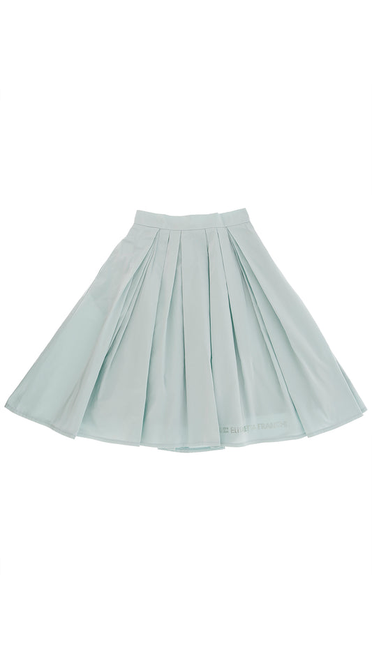 Taffeta Midi Skirt With Applique (EFGO238) - Black