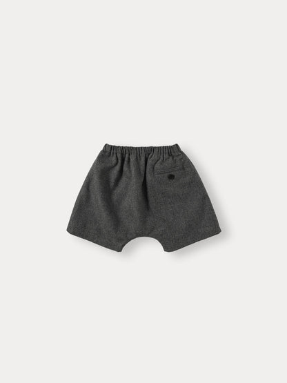 Wool Pleats - Charcoal