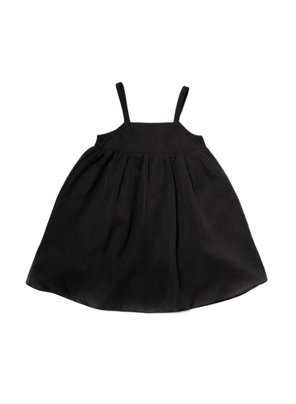 Smocked Bubble Jumper - Black