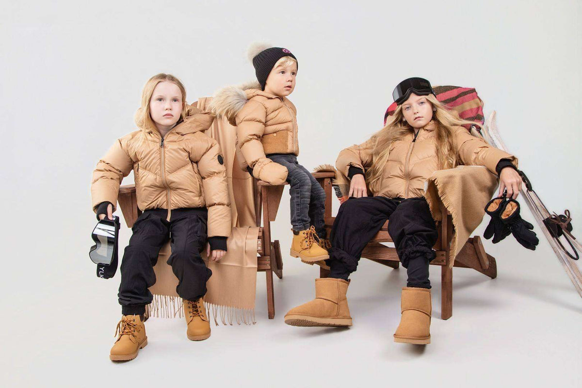 Fur Jacket — Cappuccino/Corduroy/Beige