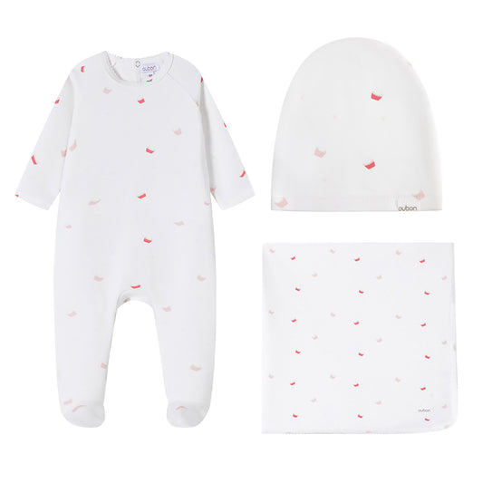 Cupcake Print 3Pc Set - Pink