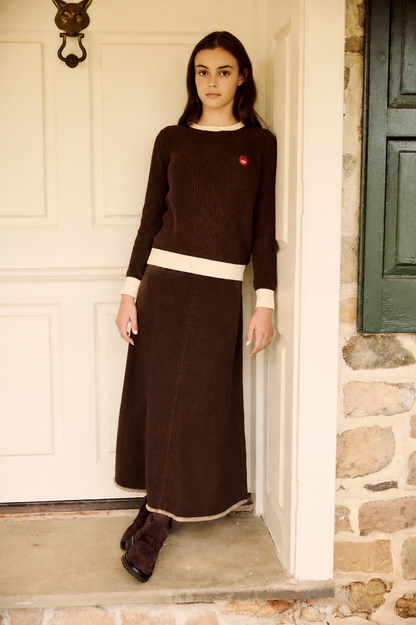 Teen Chunky Sweater - Brown