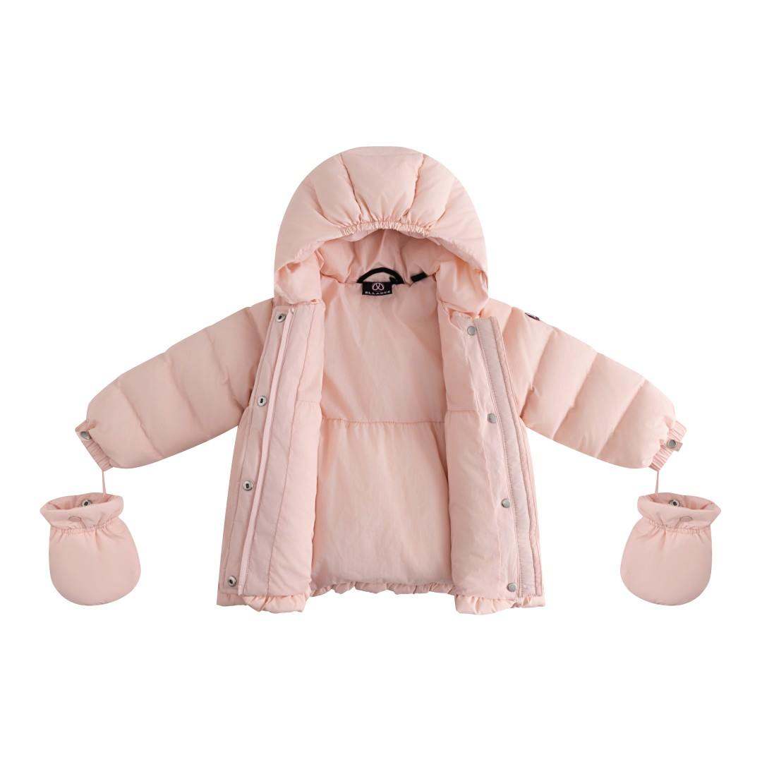 Baby Puffy Jacket — Baby Pink