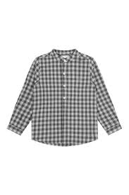 Patterned Boys Shirt - Grey