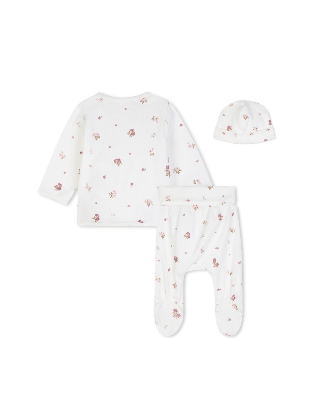 Cardigan And Pants With Hat C21370 - Off White