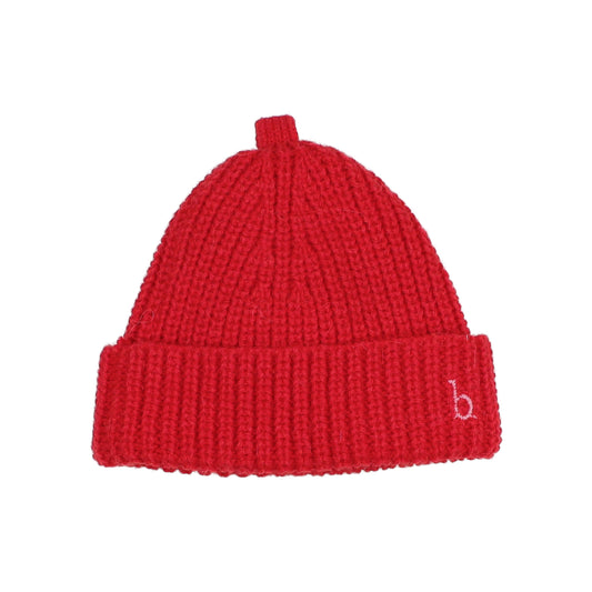 Soft Knit Beanie - Poppy Red
