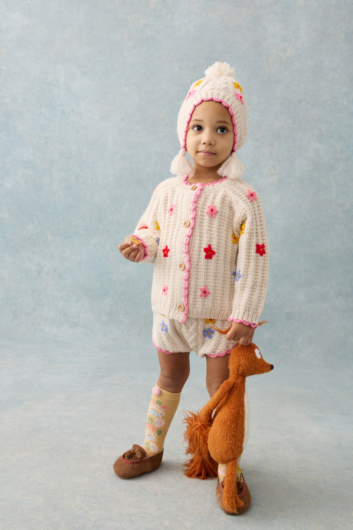 Mony Cardigan And Bloomers - Cream