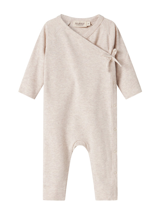 Rubello Footie/Hat Set - Light Beige Mel
