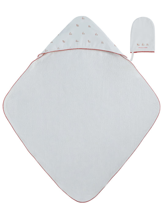 Petits Amis Towel & Mitt Set - Red