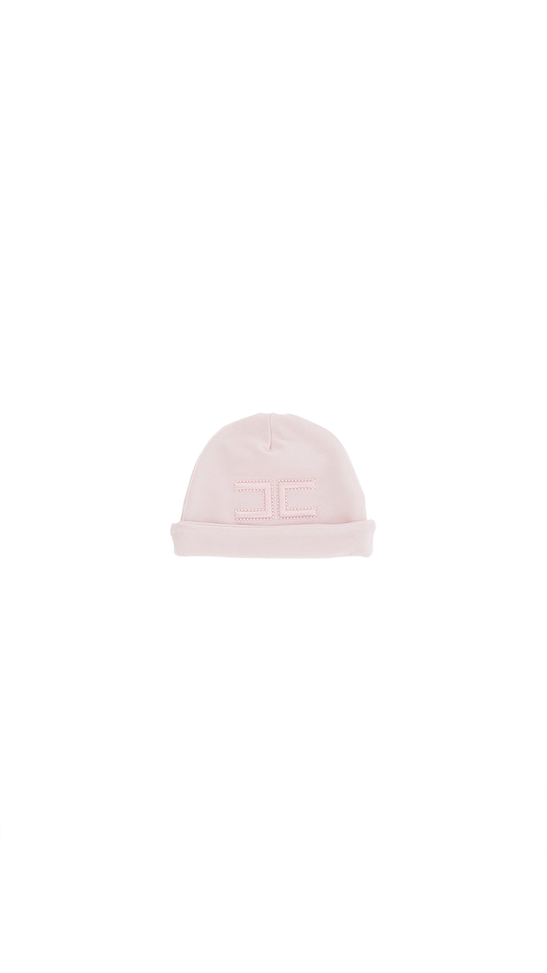 Knit onepiece/hat Set (ENCP086) - Pink/Ivory