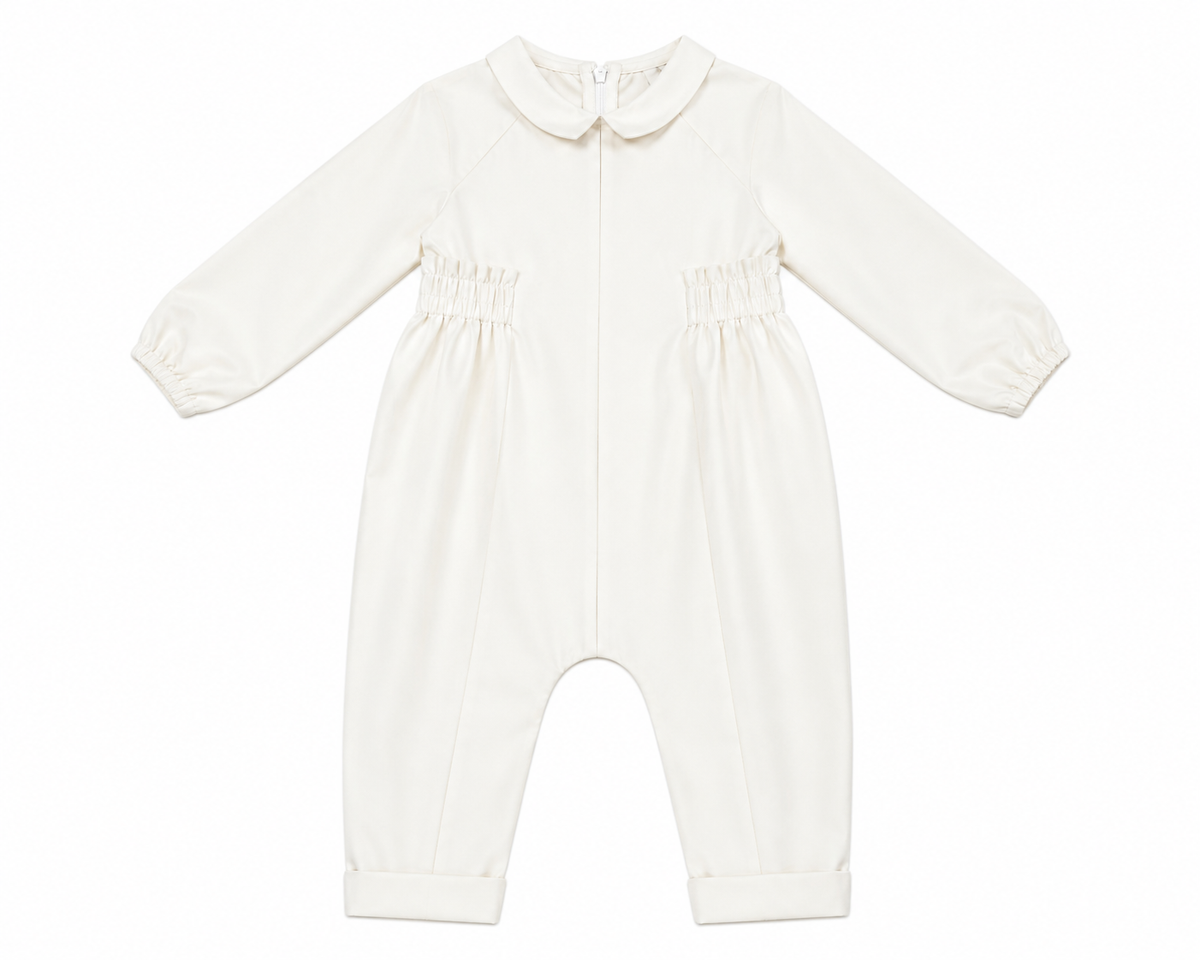 Taffeta Romper - Cream