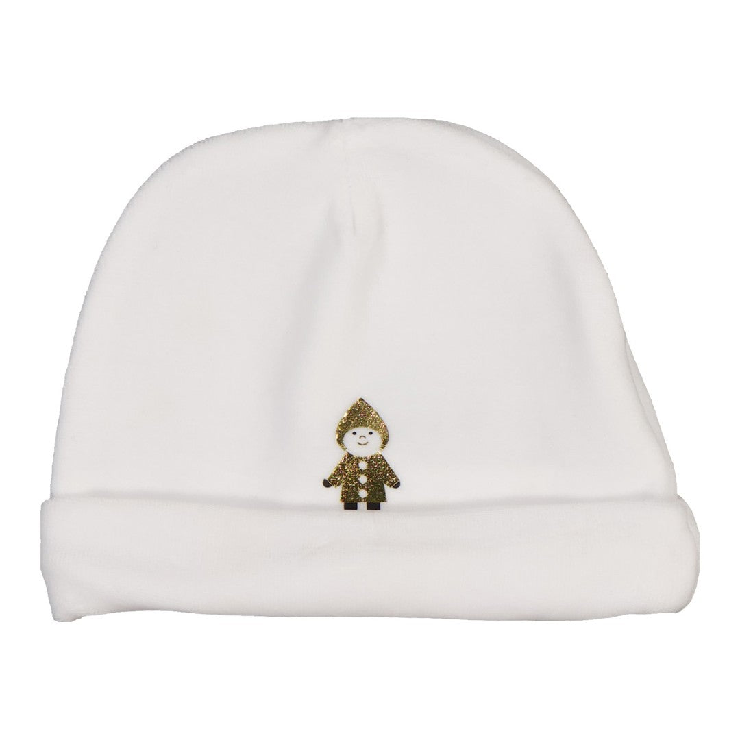 Lutin Beanie Velour - Gold 0-6M