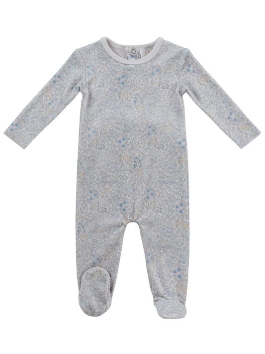 Petite Petal Footie - Blue
