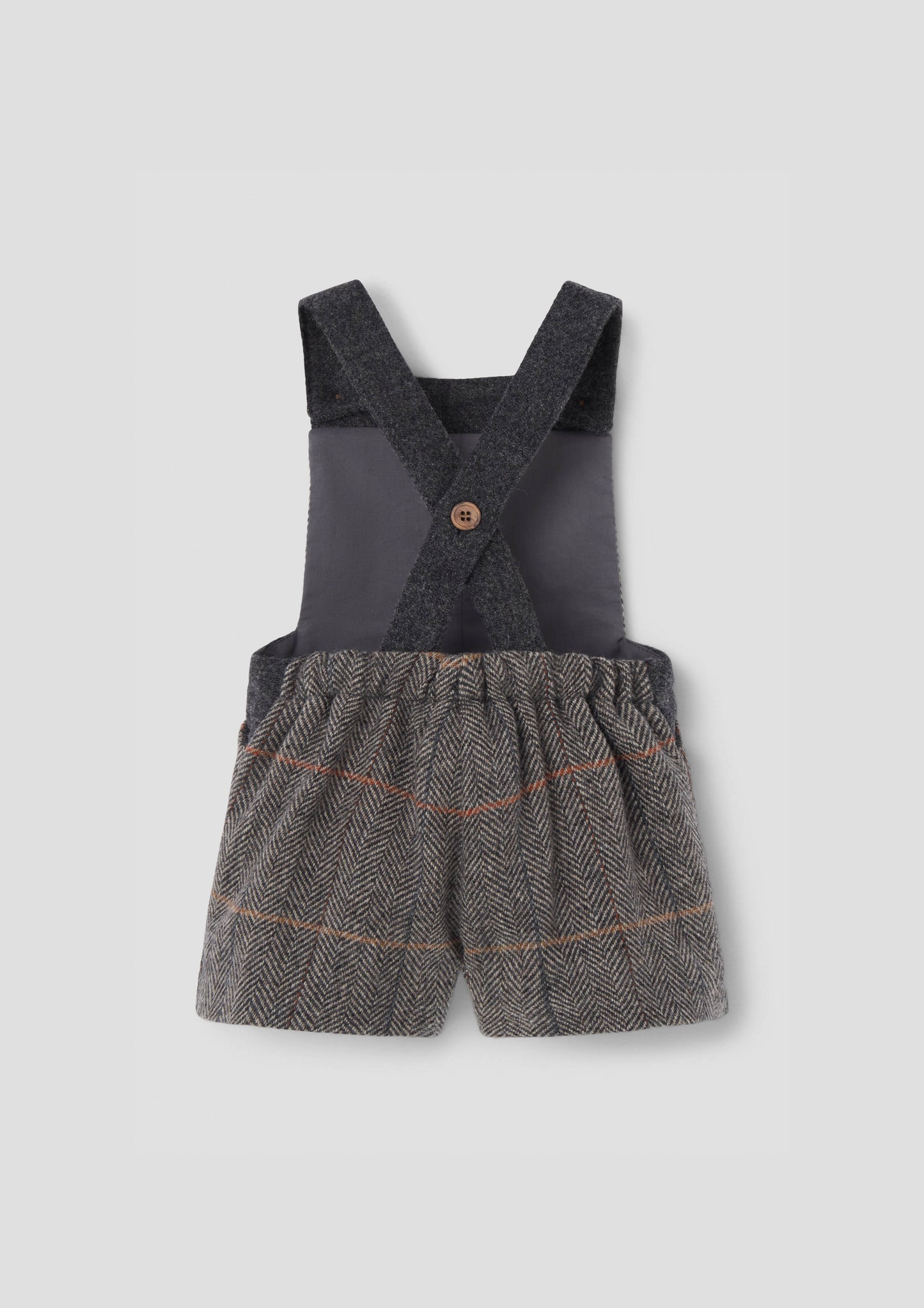 Fleck Contrasting Dungarees 9.3 - Grey