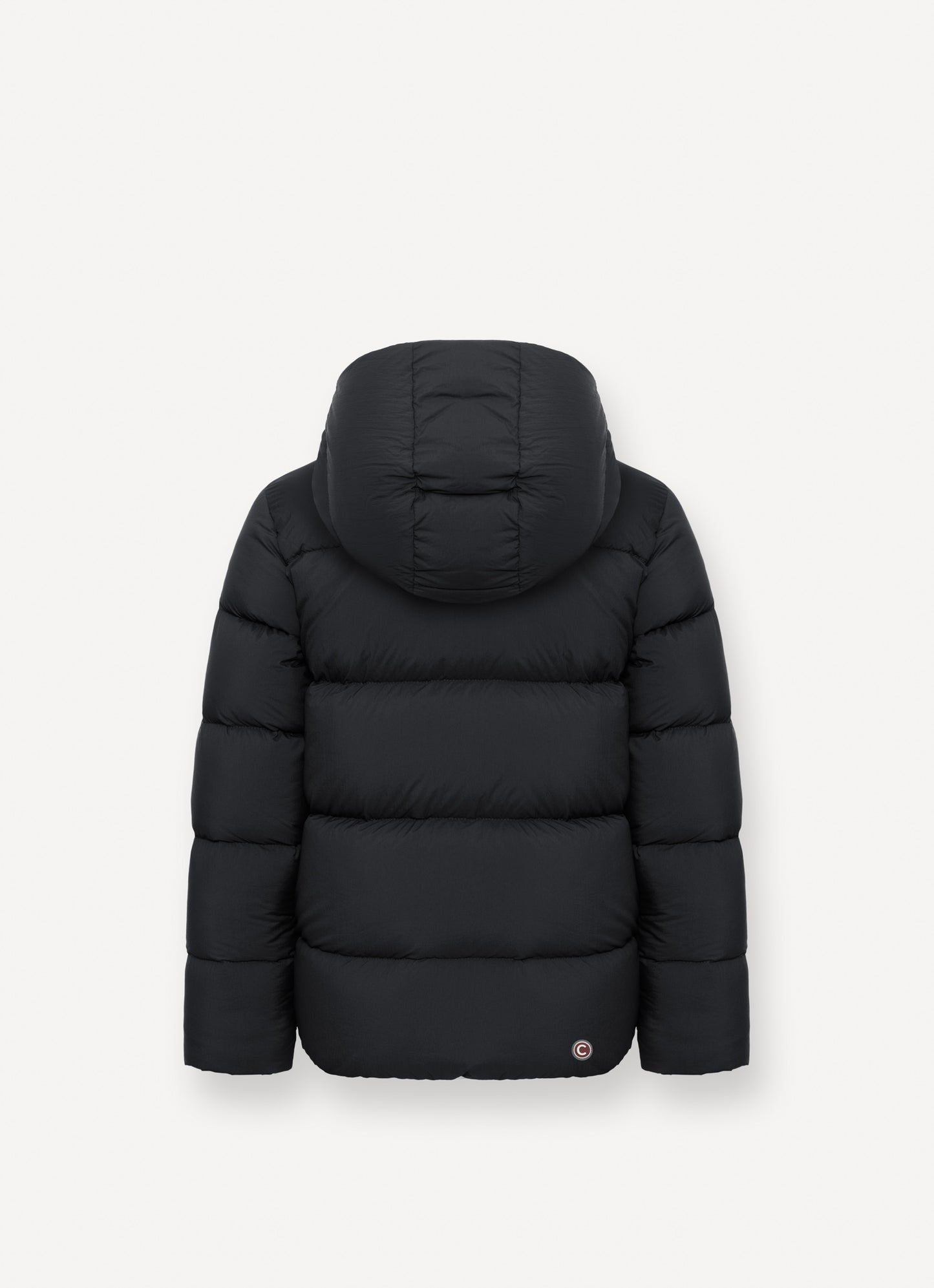 Reversable Quilted Jacket W/ Hood - Black