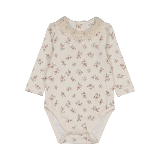 Blossom Bodysuit with Collar - Rose
