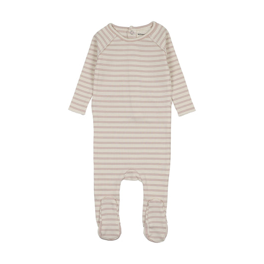 Rib Stripe Footie