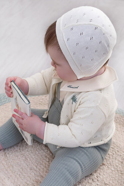 Milk Keepsake Pointelle Cardigan Set