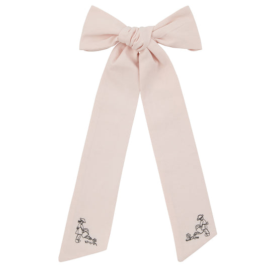 Le enfant Garden bow large - Soft Pink