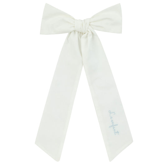 Le enfant Stitched bows - White