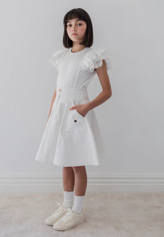 Steph Fold back Pocket Denim Skirt