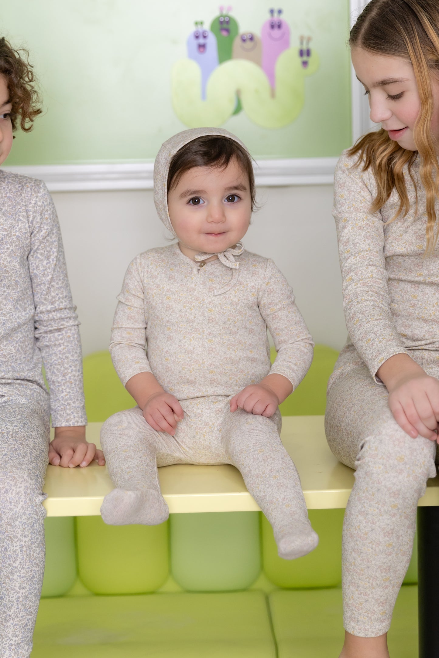 B&D All Over Print Footie & Beanie