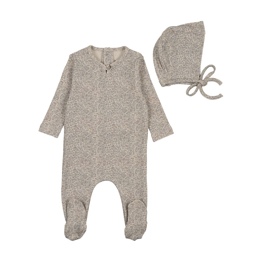 B&D All Over Print Footie & Beanie