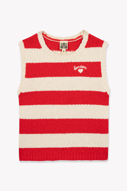 Bonton Striped Vest Debardeur Next