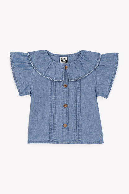 Bonton Ruffle Collar Blouse Chemise Nancy BB