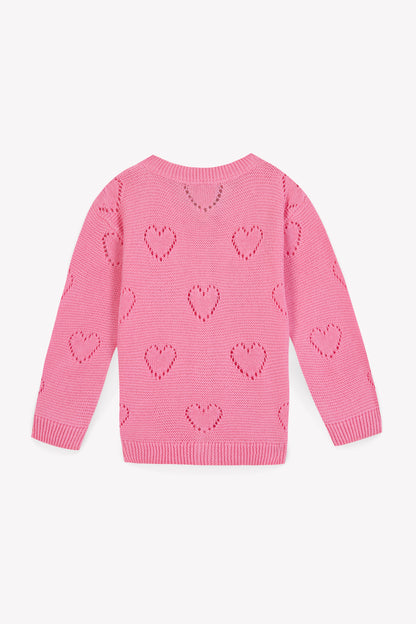 Bonton Pointelle Cardi Lilet Coe