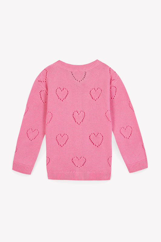 Bonton Pointelle Cardi Lilet Coe