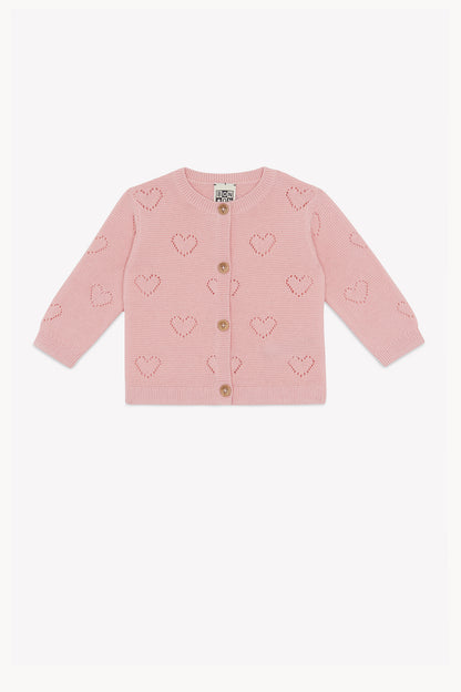 Bonton Pointelle Cardi Lilet Coe